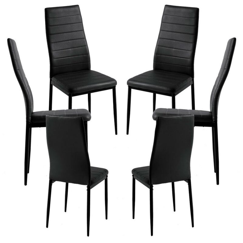 

Packs Sillas Comedor - Pack 6 Sillas Lauter Polipiel - Negro