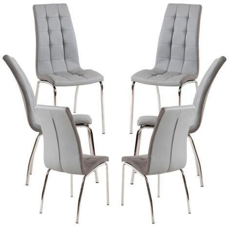 Packs Sillas Comedor - Pack 6 Sillas Liam - Gris claro