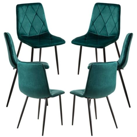 Packs Sillas Comedor - Pack 6 Sillas Lyke Terciopelo - Verde