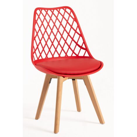 Packs Sillas Comedor - Pack 6 Sillas Mima - Rojo