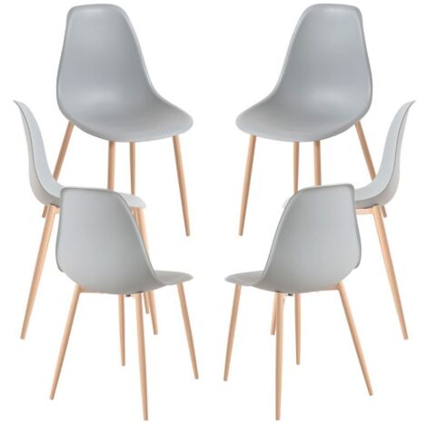 Packs Sillas Comedor - Pack 6 Sillas Mykle - Gris claro