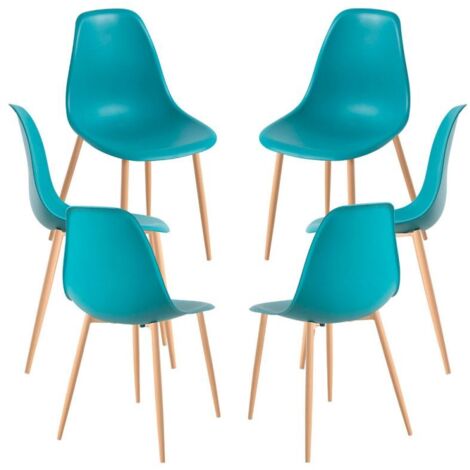 Packs Sillas Comedor - Pack 6 Sillas Mykle - Verde azulado