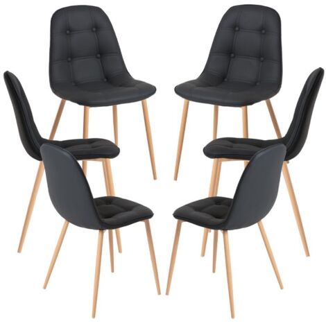 Packs Sillas Comedor - Pack 6 Sillas Plazi - Negro