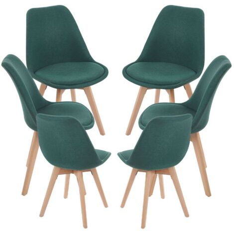 Packs Sillas Comedor - Pack 6 Sillas Synk Tela - Verde