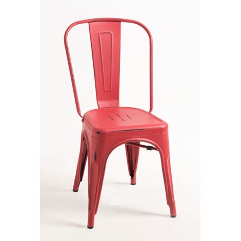 Packs Sillas Comedor - Pack 6 Sillas Torix Vintage - Rojo vintage