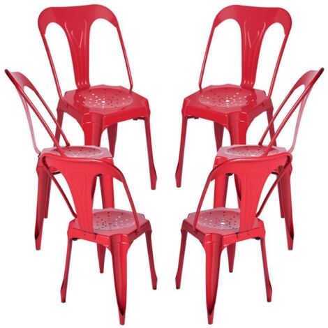 Packs Sillas Comedor - Pack 6 Sillas Ulix - Rojo