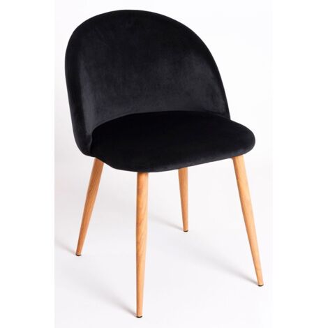 Packs Sillas Comedor - Pack 6 Sillas Vint Terciopelo - Negro
