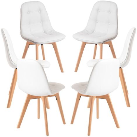 Packs Sillas Comedor - Pack 6 Sillas Vorak - Blanco