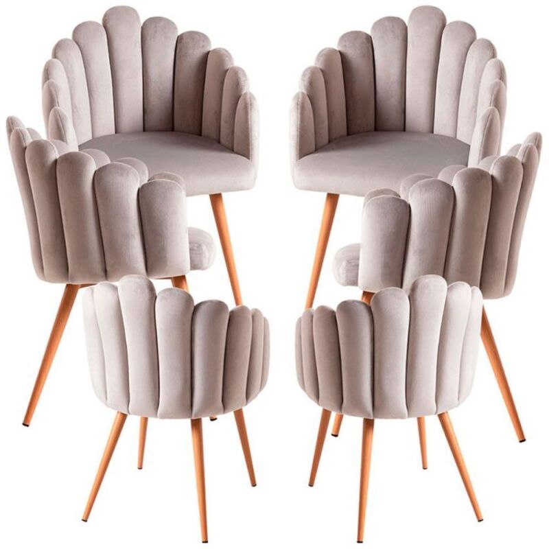 

Regalos Miguel - Packs Sillas Comedor - Pack 6 Sillones Main Terciopelo - Gris