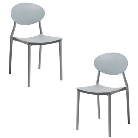 Packs Sillas Jardín - Pack 2 Sillas Bután - Gris claro