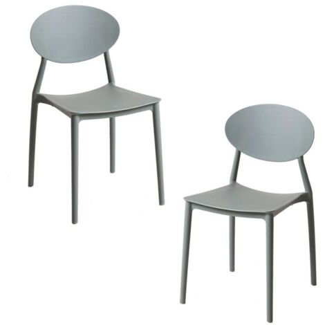 Packs Sillas Jardín - Pack 2 Sillas Bután - Gris oscuro