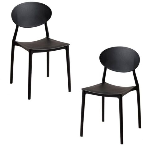 Packs Sillas Jardín - Pack 2 Sillas Bután - Negro