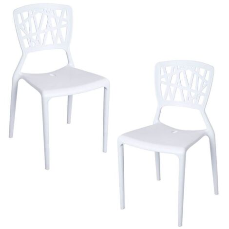 Packs Sillas Jardín - Pack 2 Sillas Delta - Blanco