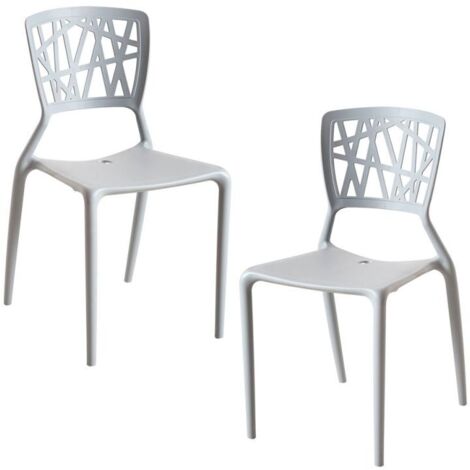 Packs Sillas Jardín - Pack 2 Sillas Delta - Gris claro
