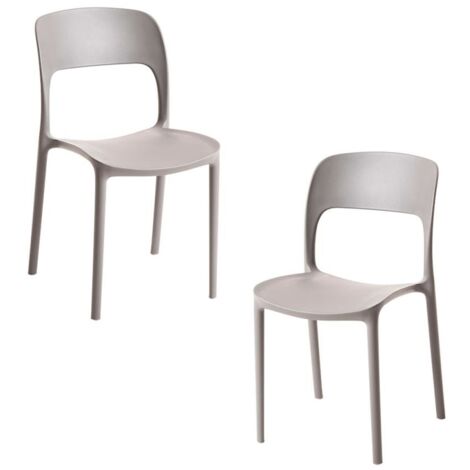 Packs Sillas Jardín - Pack 2 Sillas Inis - Gris