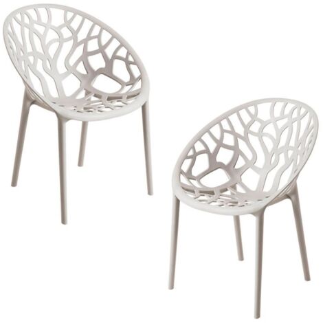 Packs Sillas Jardín - Pack 2 Sillas Nido - Gris claro