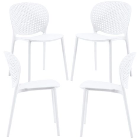 Packs Sillas Jardín - Pack 4 Sillas Brandi - Blanco