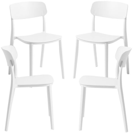 Packs Sillas Jardín - Pack 4 Sillas Bri - Blanco