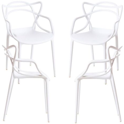 Packs Sillas Jardín - Pack 4 Sillas Korme - Blanco
