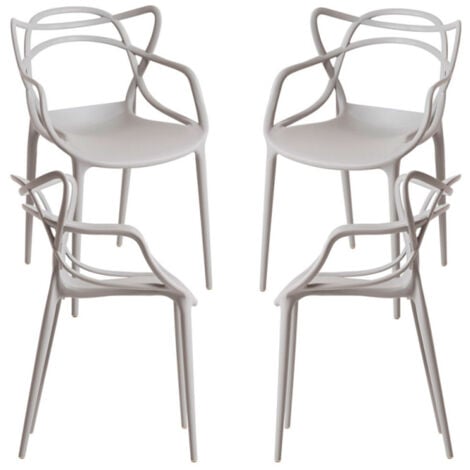 Packs Sillas Jardín - Pack 4 Sillas Korme - Gris