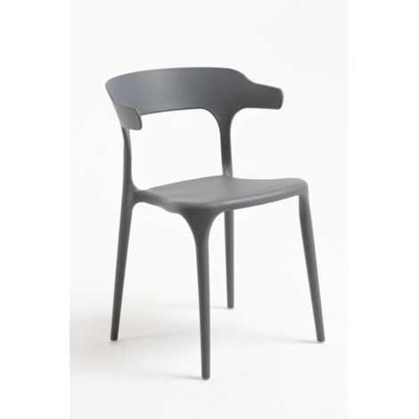 Packs Sillas Jardín - Pack 4 Sillas Teul - Gris oscuro