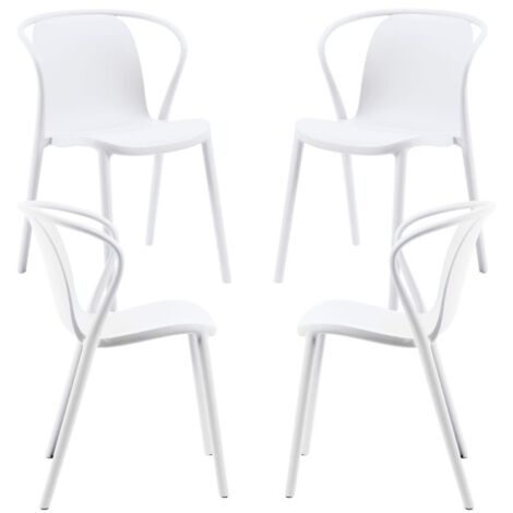 Packs Sillas Jardín - Pack 4 Sillas Zotli - Blanco