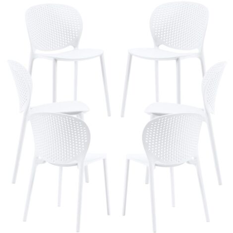 Packs Sillas Jardín - Pack 6 Sillas Brandi - Blanco