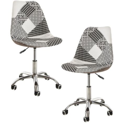 Packs Sillas - Pack 2 Sillas Neo Patchwork - Patchwork blanco y negro