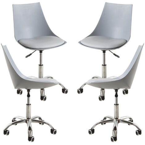 Packs Sillas - Pack 4 Sillas Blok Office - Gris claro