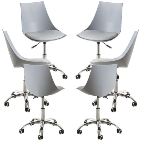 Packs Sillas - Pack 6 Sillas Blok Office - Gris claro