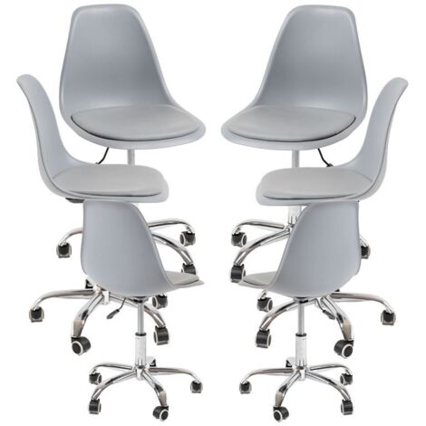 Packs Sillas - Pack 6 Sillas Dami Office - Gris claro