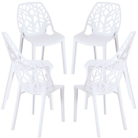 Packs Sillas - Pack 6 Sillas Hissar Polipropileno - Blanco