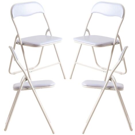 Packs Sillas Plegables - Pack 4 Sillas Niza Basic - Blanco