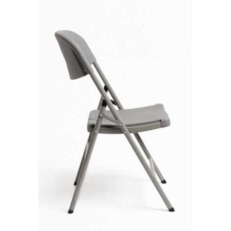 Packs Sillas Plegables - Pack 6 Sillas Resin - Gris