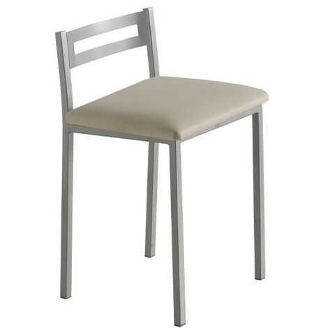 Packs taburete bajo Moli  Color: Asiento Beige - Sillas: 2 taburetes