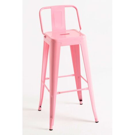 Packs Taburetes Altos - Pack 2 Taburetes Torix Respaldo - Rosa