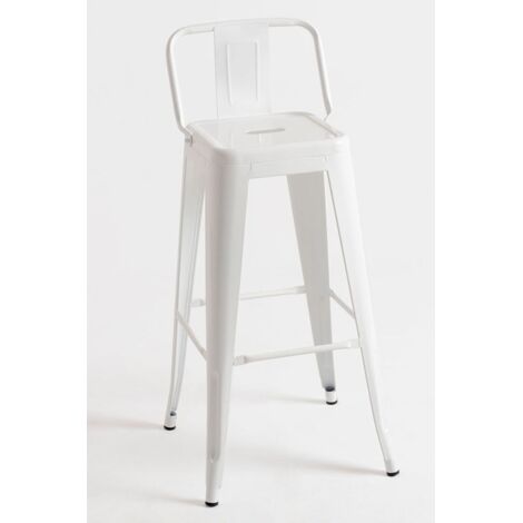 Packs Taburetes Altos - Pack 4 Taburetes Torix Respaldo - Blanco