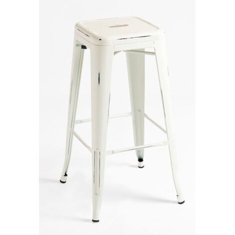 Packs Taburetes Altos - Pack 6 Taburetes Torix Vintage - Blanco vintage