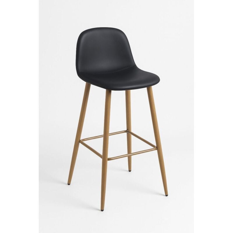 

Packs Taburetes Cocina - Pack 2 Taburetes Teok Polipiel - Negro