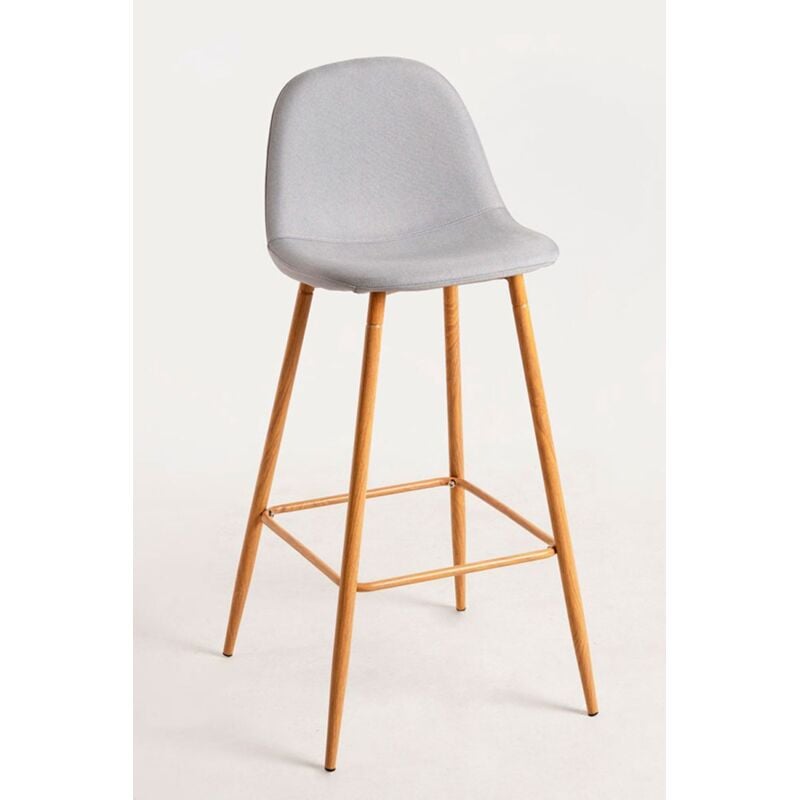 

Packs Taburetes Cocina - Pack 2 Taburetes Teok Tela - Gris
