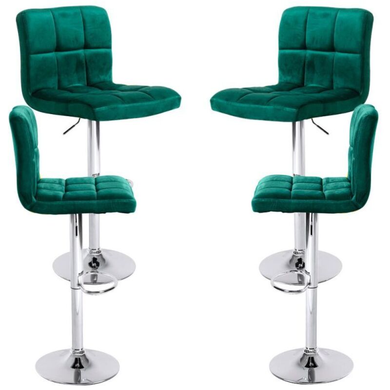 

Packs Taburetes Cocina - Pack 4 Taburetes Casper Terciopelo - Verde