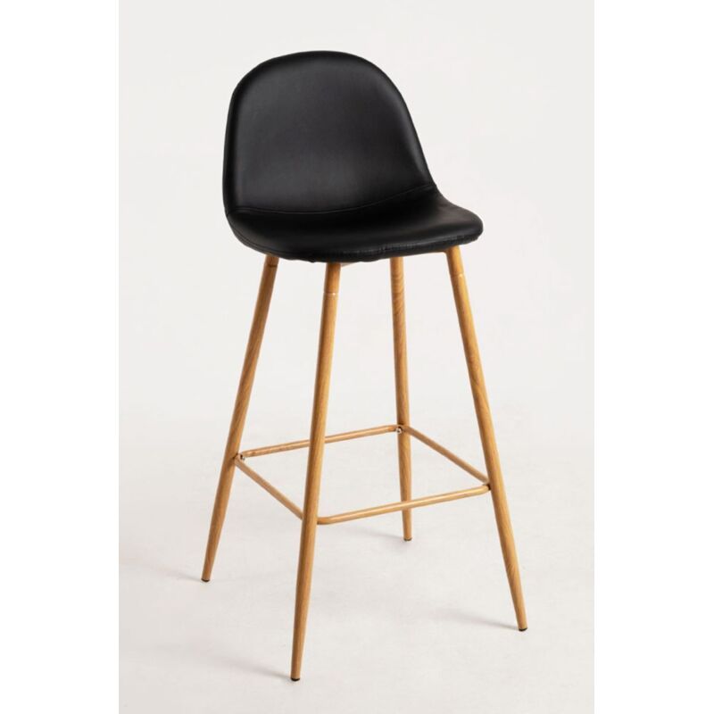 

Packs Taburetes Cocina - Pack 4 Taburetes Teok Polipiel - Negro