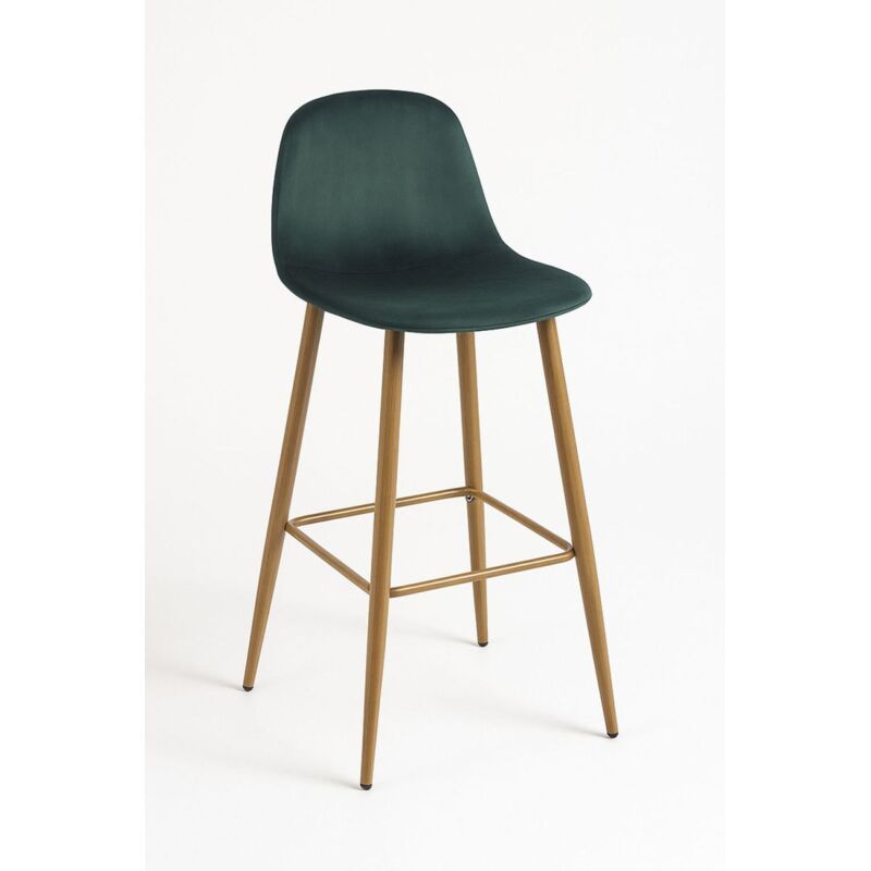 

Packs Taburetes Cocina - Pack 4 Taburetes Teok Terciopelo - Verde