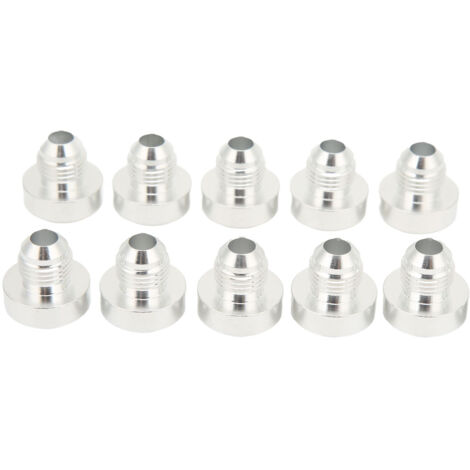 Packung mit 10 AN6-Schweißfittings, 1/2-Zoll-Außengewinde, schweißbarer Öl-/Kraftstoffschlauchadapter aus Aluminiumlegierung für Automobile