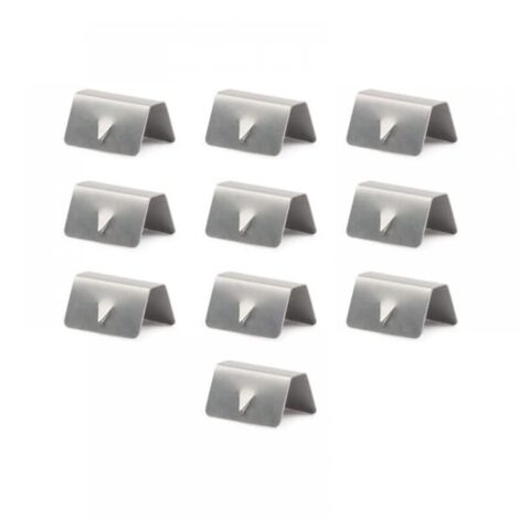 Packung mit 10 Edelstahl-Befestigungsclips für Auto-Windschutzscheiben