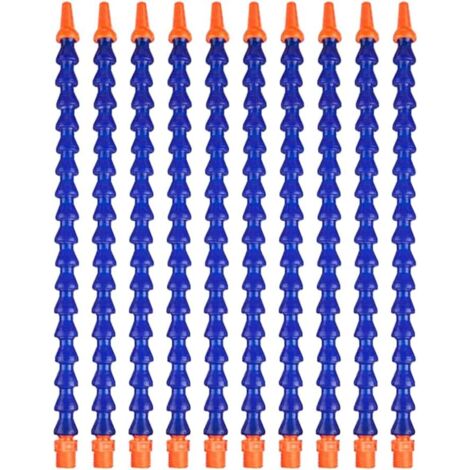 Packung mit 10 flexiblen Kunststoff-Kühlschläuchen für Wasser- und Ölkühlung, verstellbare Kühlschläuche für Dreh- und Fräsmaschinen usw.