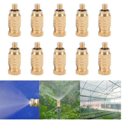 Packung mit 10 gemischten Düsen für ein gartenbauliches Zerstäubungssystem