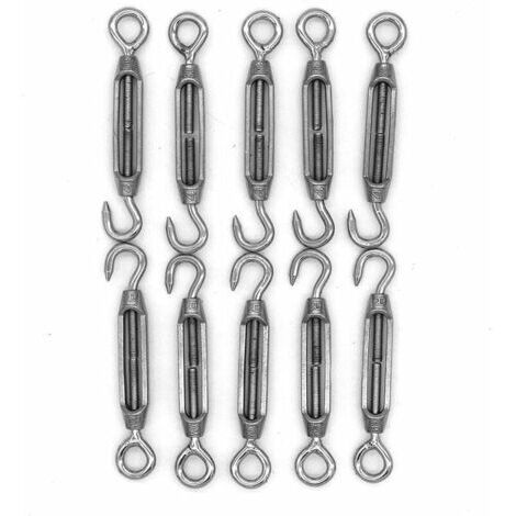 Packung mit 10 M4-Spannschrauben, C bis O, robustes Spannseil-Befestigungsset für Sonnenschutz- und Zeltmarkisen
