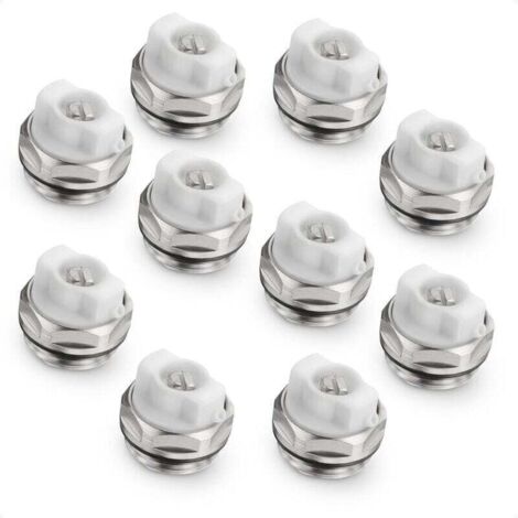 Packung mit 10 manuellen Entlüftungsventilstopfen für Kühler – 1/2"