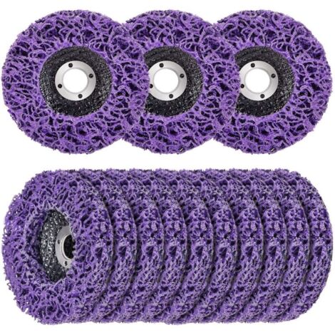 Packung mit 10 Schleifscheiben für Winkelschleifer, zum Rostschutz, Entfernen von Oxidation und zum Abbeizen von Farbe (4-1/2'' x 7/8'')